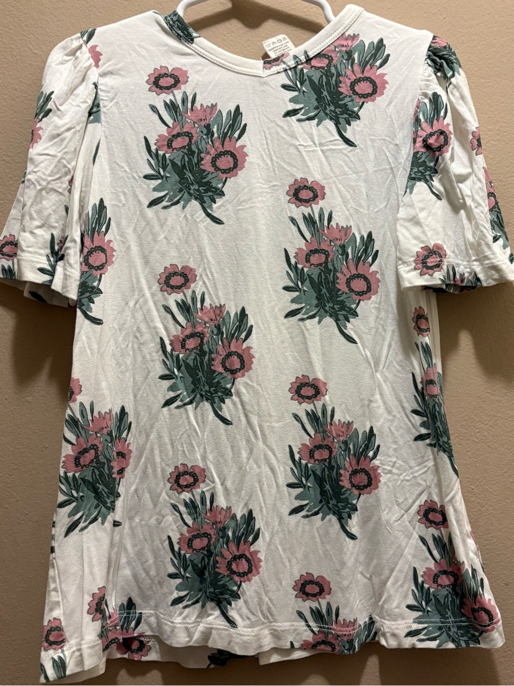 kate quinn size 4t bamboo pink calendula top shirt